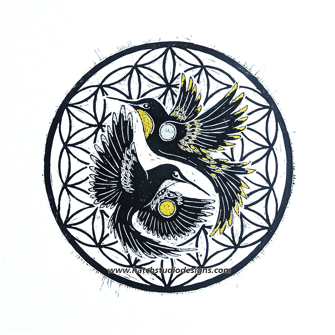 Yin Yang Hummingbirds